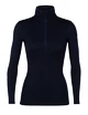 Dames T-shirt Icebreaker W 260 Tech LS Half Zip MIDNIGHT NAVY