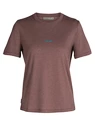 Dames T-shirt Icebreaker W Central SS Tee MINK