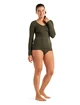Dames T-shirt Icebreaker  W Siren LS Sweetheart LODEN