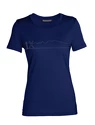 Dames T-shirt Icebreaker W Tech Lite II SS Tee Single Line Ski
