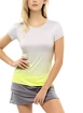 Dames T-shirt Lucky in Love  Turn Up The Pleat Neon Yellow