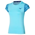 Dames T-shirt Mizuno  Charge Printed Tee  Blue Glow M
