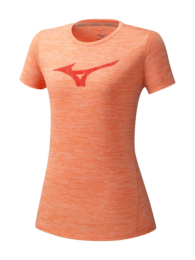 Dames T-shirt Mizuno  Core RB Graphic Tee orange