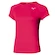 Dames T-shirt Mizuno  Dry Aero Flow Tee Rose Red