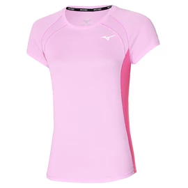 Dames T-shirt Mizuno DryAeroFlow Tee Pink Lavender