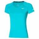 Dames T-shirt Mizuno Sun Protect Tee Algiers Blue