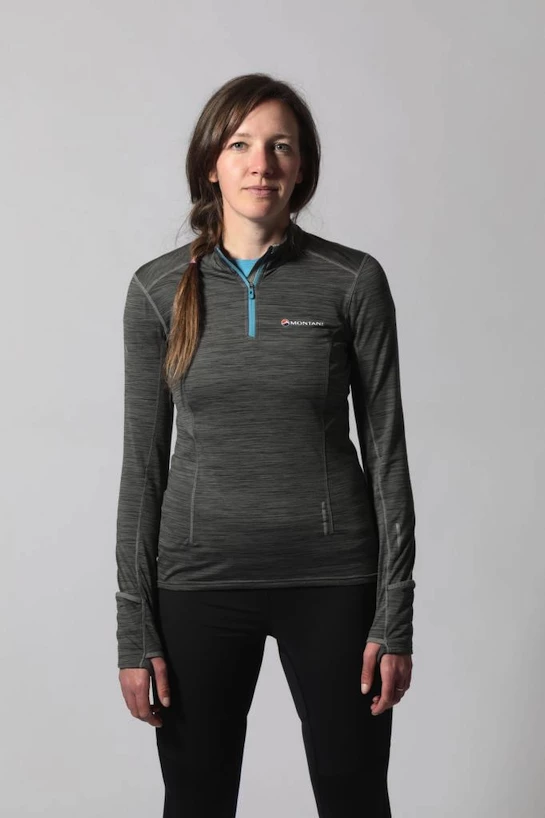 Dames T-shirt Montane  Katla Pull-On Stratus Grey M