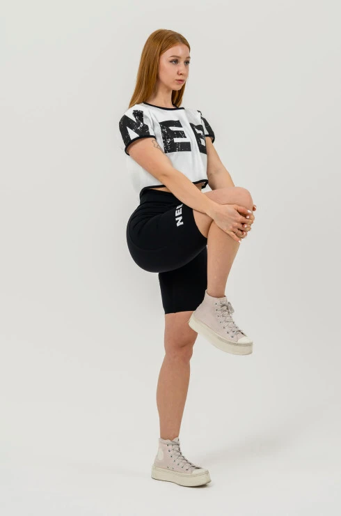 Dames T-shirt Nebbia Barbell Therapy Game On White