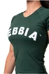 Dames T-shirt Nebbia Classic Hero tričko dark green
