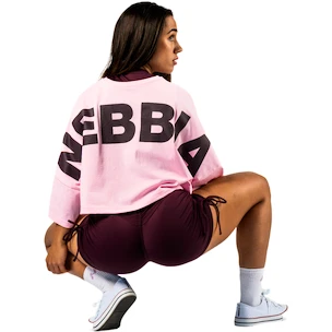 Dames T-shirt Nebbia STRONG BEAUTY Oversized Cropped Tee JUST FLOW 431 pink