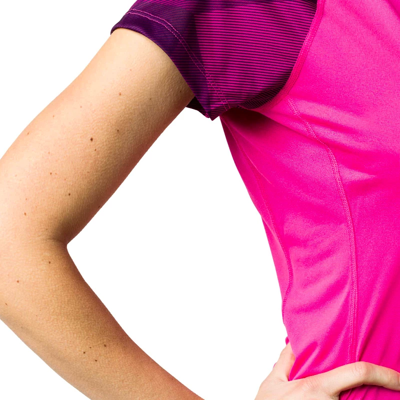 Dames T-shirt Raidlight  Activ Run Mid Zip