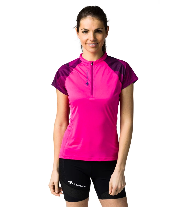 Dames T-shirt Raidlight  Activ Run Mid Zip S