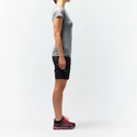 Dames T-shirt Salewa  Puez Melange Dry S/S Tee Rose Red Melange