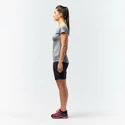 Dames T-shirt Salewa  Puez Melange Dry S/S Tee Rose Red Melange
