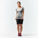 Dames T-shirt Salewa  Puez Melange Dry S/S Tee Rose Red Melange