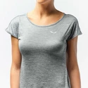 Dames T-shirt Salewa  Puez Melange Dry S/S Tee Rose Red Melange