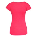 Dames T-shirt Salewa Puez Melange Dry S/S Tee Rose Red Melange