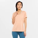 Dames T-shirt Salomon Agile SS Tee Sirocco