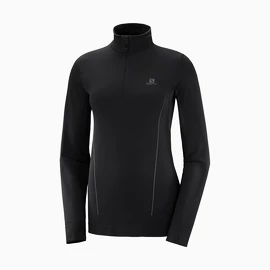 Dames T-shirt Salomon Comet Seamless HZ Black/Ebony