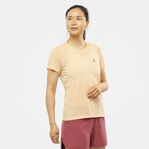 Dames T-shirt Salomon  Cross Rebel SS Tee Apricot Ice