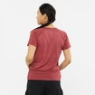 Dames T-shirt Salomon  Cross Rebel SS Tee Earth Red