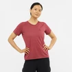 Dames T-shirt Salomon  Cross Rebel SS Tee Earth Red