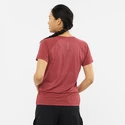 Dames T-shirt Salomon  Cross Rebel SS Tee Earth Red