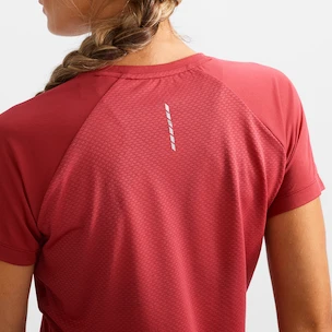 Dames T-shirt Salomon  Cross Rebel SS Tee Earth Red