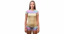 Dames T-shirt Sensor Coolmax Impress Sand/Stripes