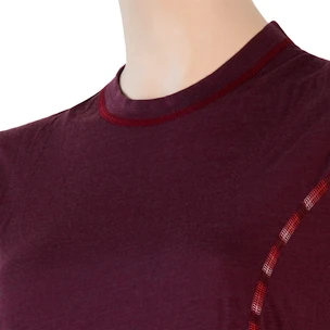Dames T-shirt Sensor  Merino Air Port Red