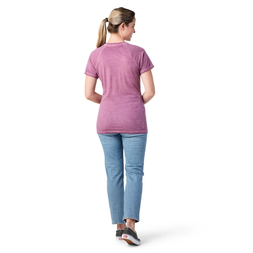 Dames T-shirt Smartwool  Merino Sport 150 Plant-Based Dye Short Sleeve Summer Sound L