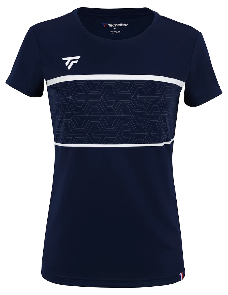 Dames T-shirt Tecnifibre  Club Tech Tee Marine