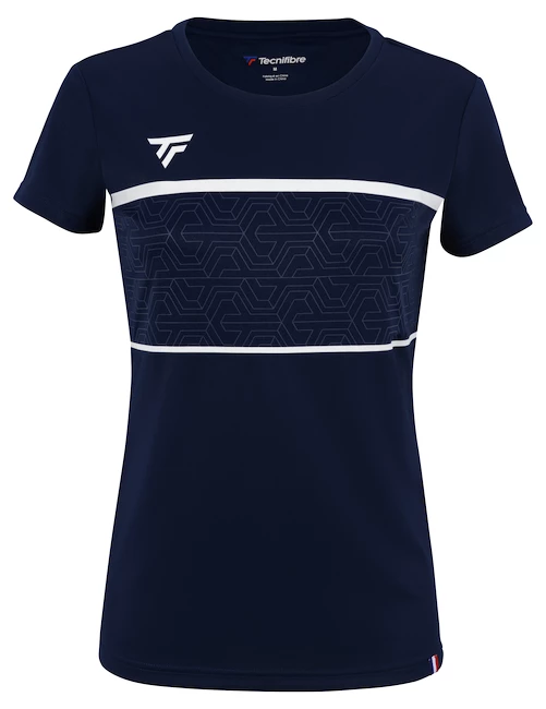 Dames T-shirt Tecnifibre  Club Tech Tee Marine