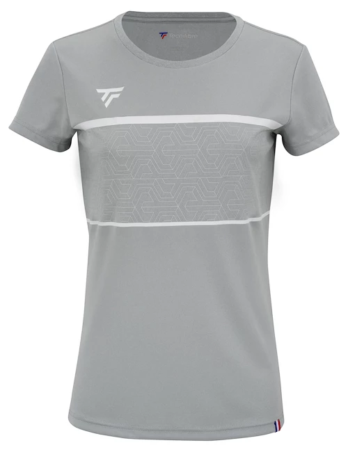 Dames T-shirt Tecnifibre  Club Tech Tee Silver