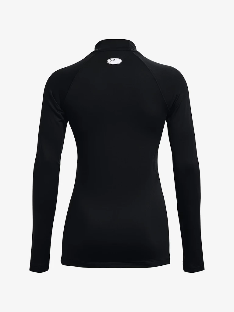 Dames T-shirt Under Armour ColdGear Authentics Mockneck-BLK