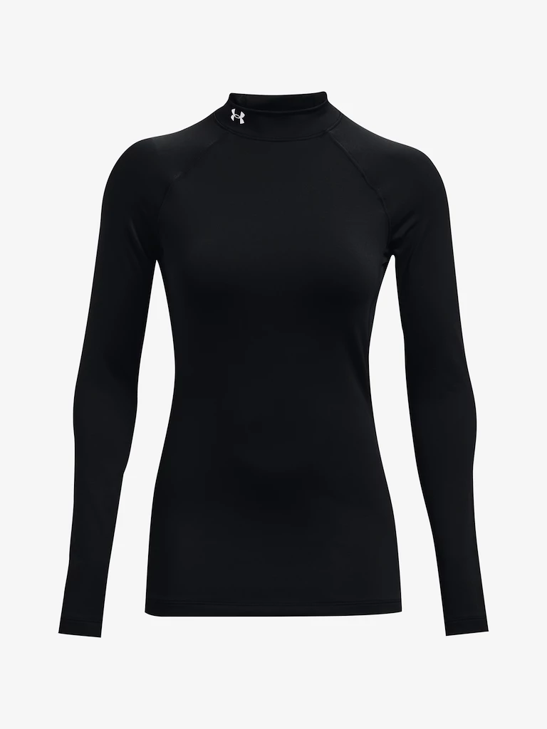 Dames T-shirt Under Armour ColdGear Authentics Mockneck-BLK