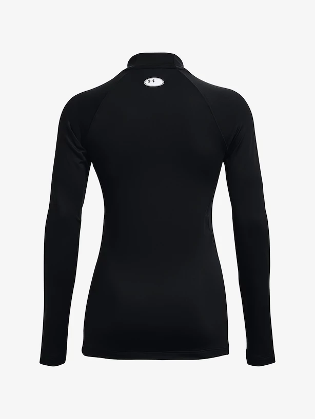 Dames T-shirt Under Armour ColdGear Authentics Mockneck-BLK