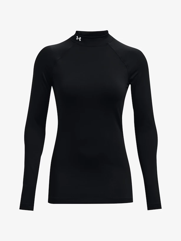 Dames T-shirt Under Armour ColdGear Authentics Mockneck-BLK