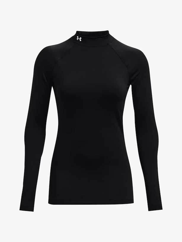 Dames T-shirt Under Armour ColdGear Authentics Mockneck-BLK