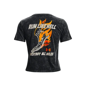 Dames T-shirt Under Armour  Destroy All Miles Tee II-BLK
