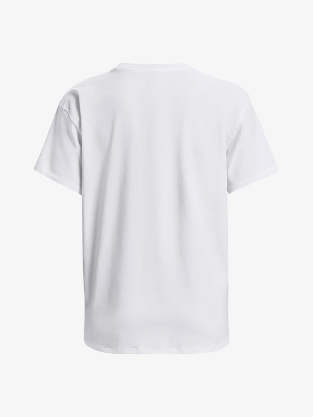 Dames T-shirt Under Armour  Esential Cttn Stretch Tee-WHT S