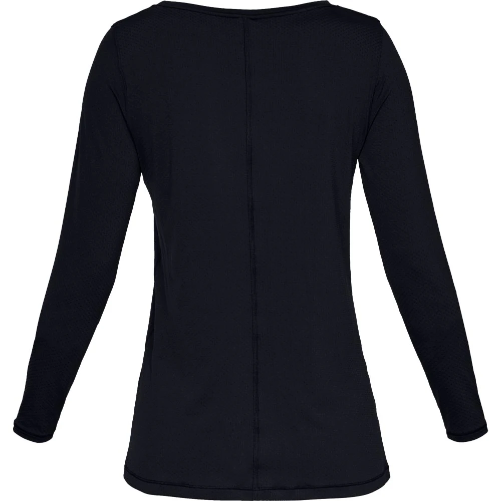 Dames T-shirt Under Armour HeatGear Long Sleeve Black
