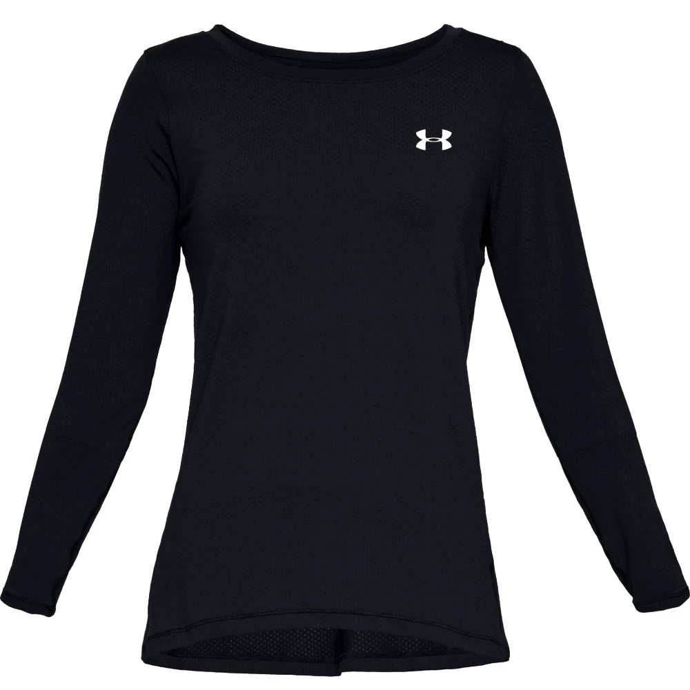 Dames T-shirt Under Armour HeatGear Long Sleeve Black XS