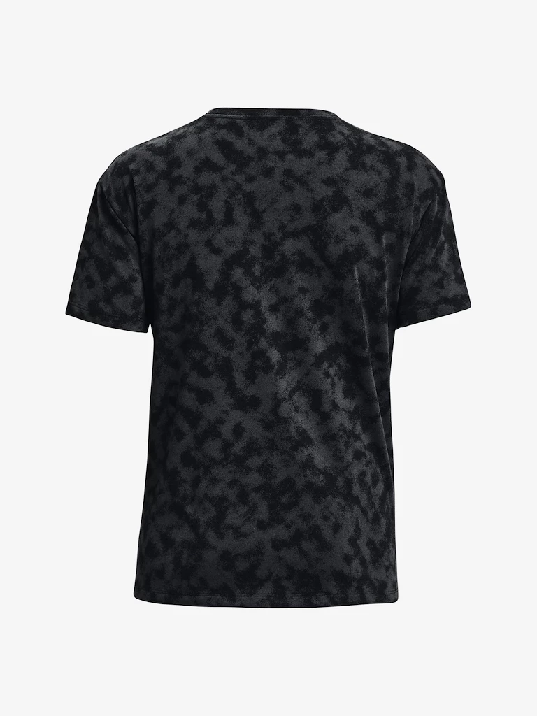 Dames T-shirt Under Armour  LOGO AOP HEAVYWEIGHT SS-BLK