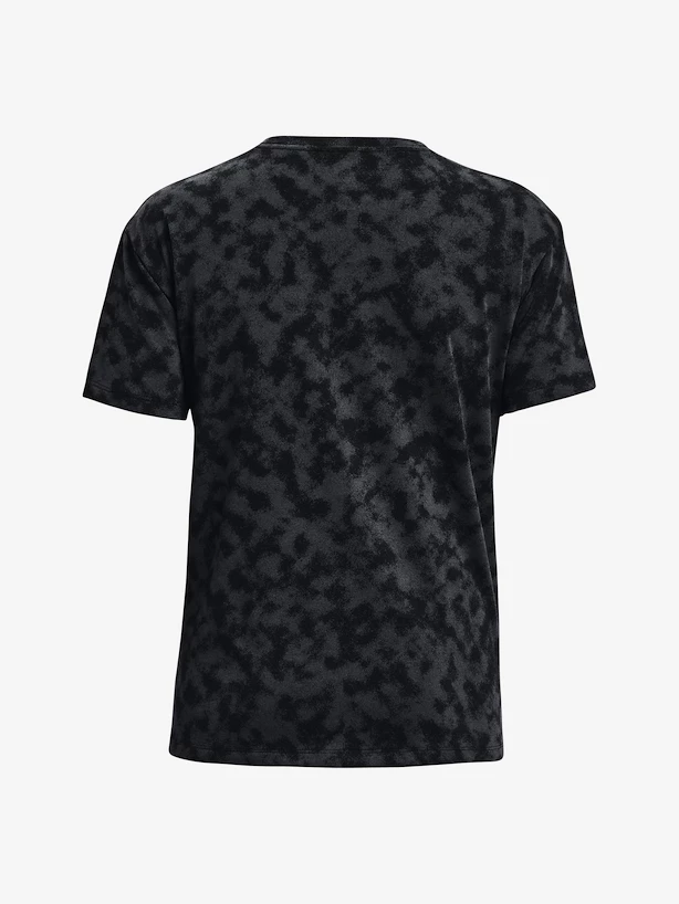Dames T-shirt Under Armour  LOGO AOP HEAVYWEIGHT SS-BLK M