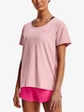 Dames T-shirt Under Armour  Rush Energy SS-PNK XS