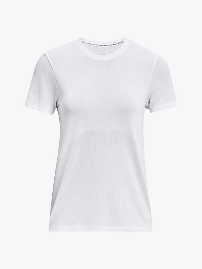 Dames T-shirt Under Armour  Seamless Stride SS-WHT