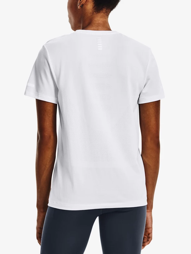 Dames T-shirt Under Armour  Seamless Stride SS-WHT