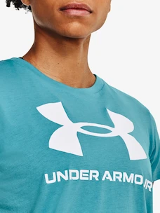 Dames T-shirt Under Armour  SPORTSTYLE LOGO SS-BLU S