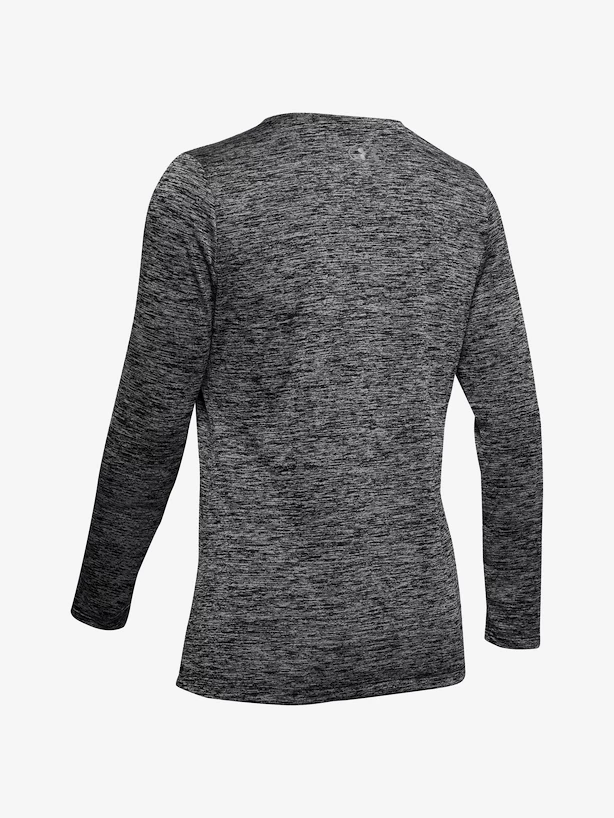 Dames T-shirt Under Armour  Tech LS Crew Twist-BLK XS